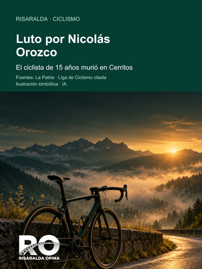 Luto por Nicolás Orozco, joven promesa del ciclismo risaraldense
