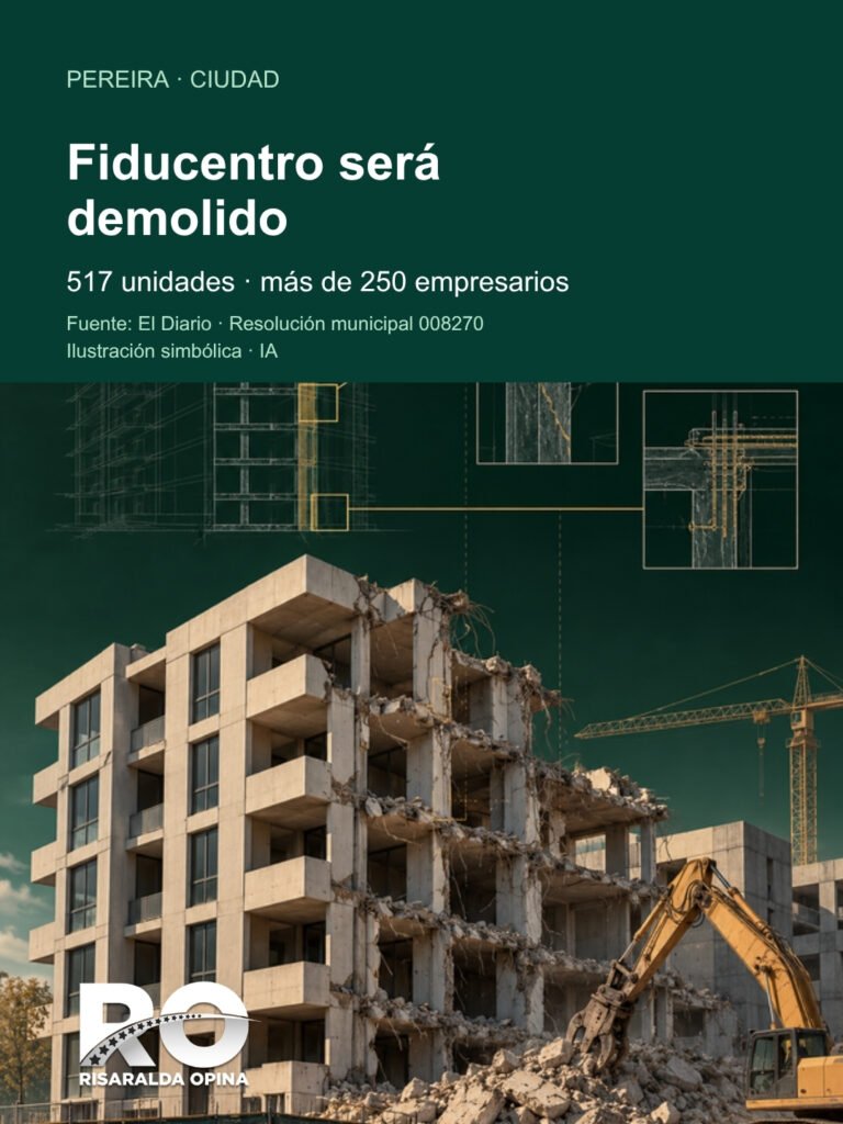 Fiducentro será demolido tras evaluación de pérdida estructural